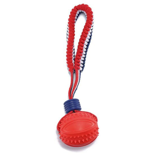 Balle Dentée avec Corde Résistante - Jouet de Traction & Mâchonnement